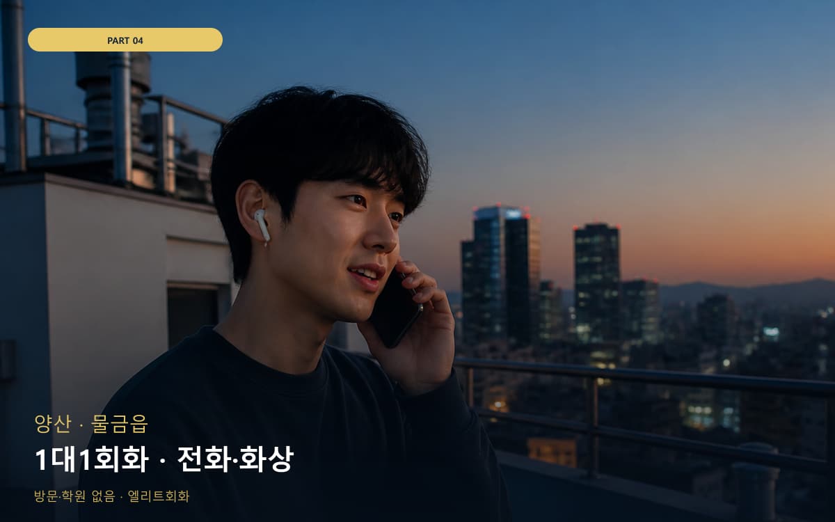 1대1회화 · 전화·화상