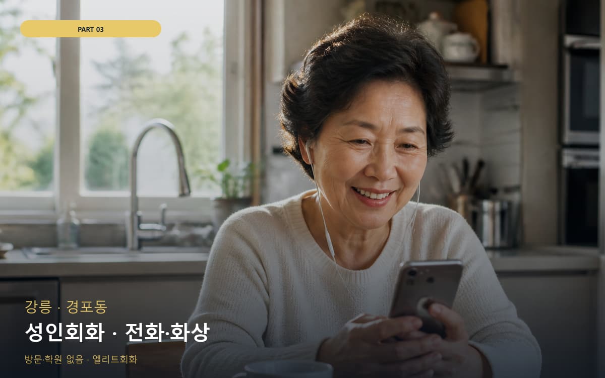 성인회화 · 전화·화상