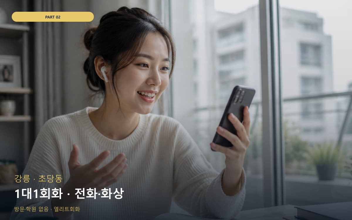 1대1회화 · 전화·화상