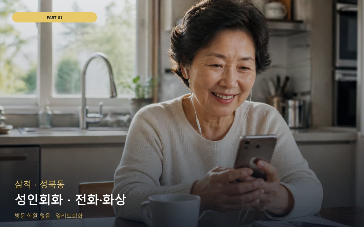 성인회화 · 전화·화상