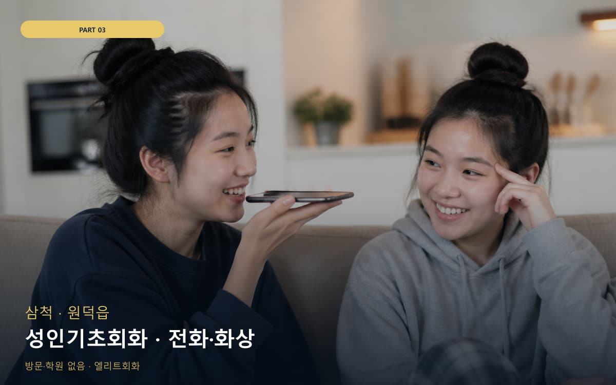 성인기초회화 · 전화·화상