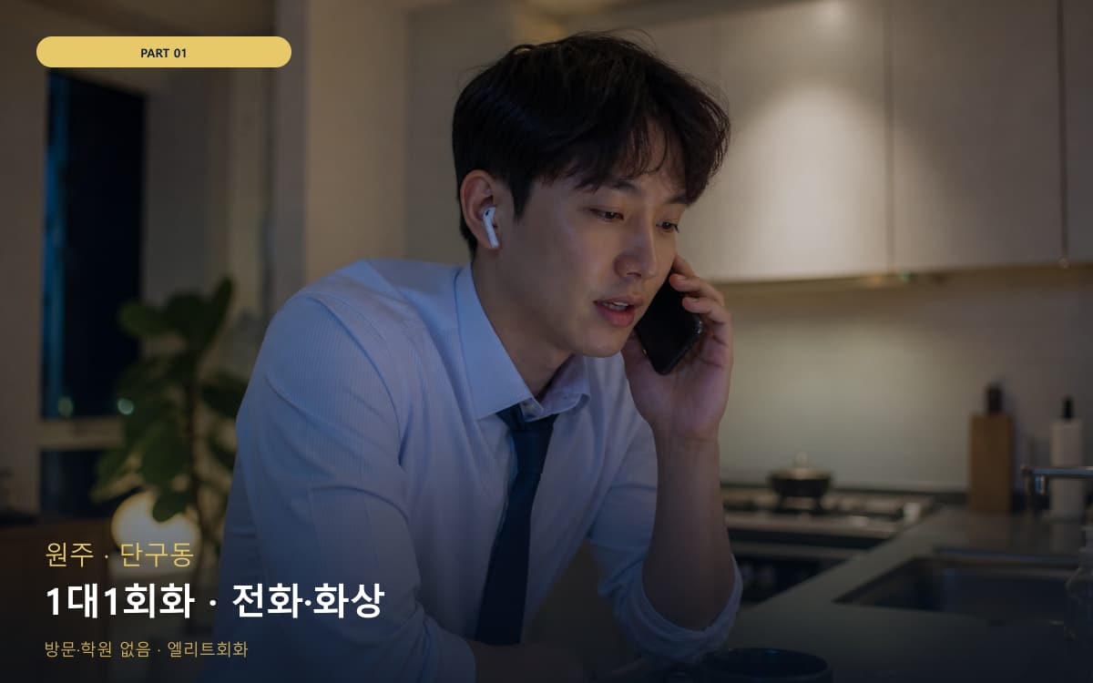 1대1회화 · 전화·화상