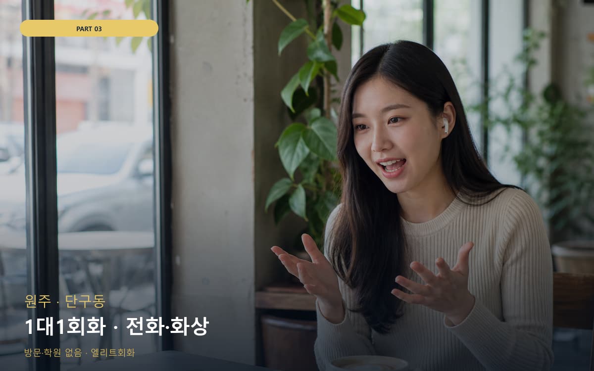 1대1회화 · 전화·화상