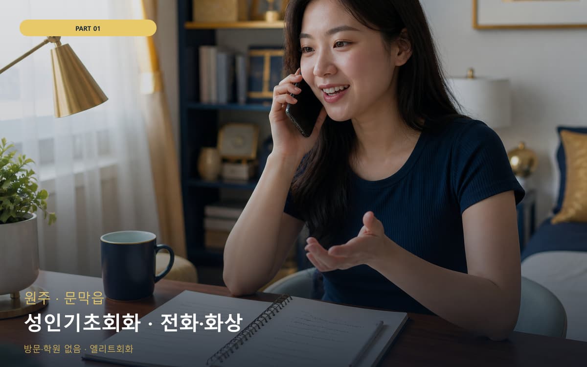 성인기초회화 · 전화·화상