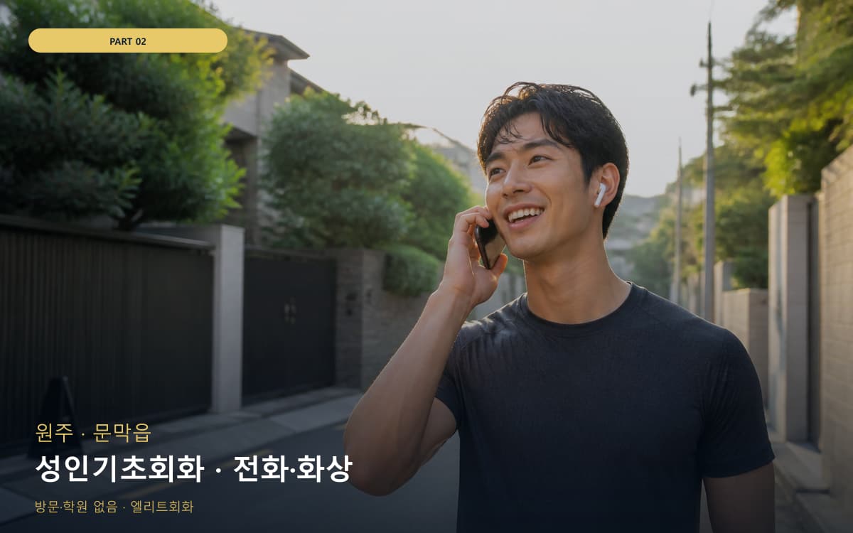 성인기초회화 · 전화·화상