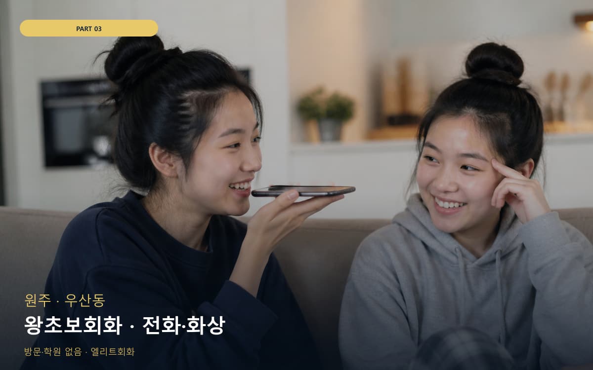 왕초보회화 · 전화·화상