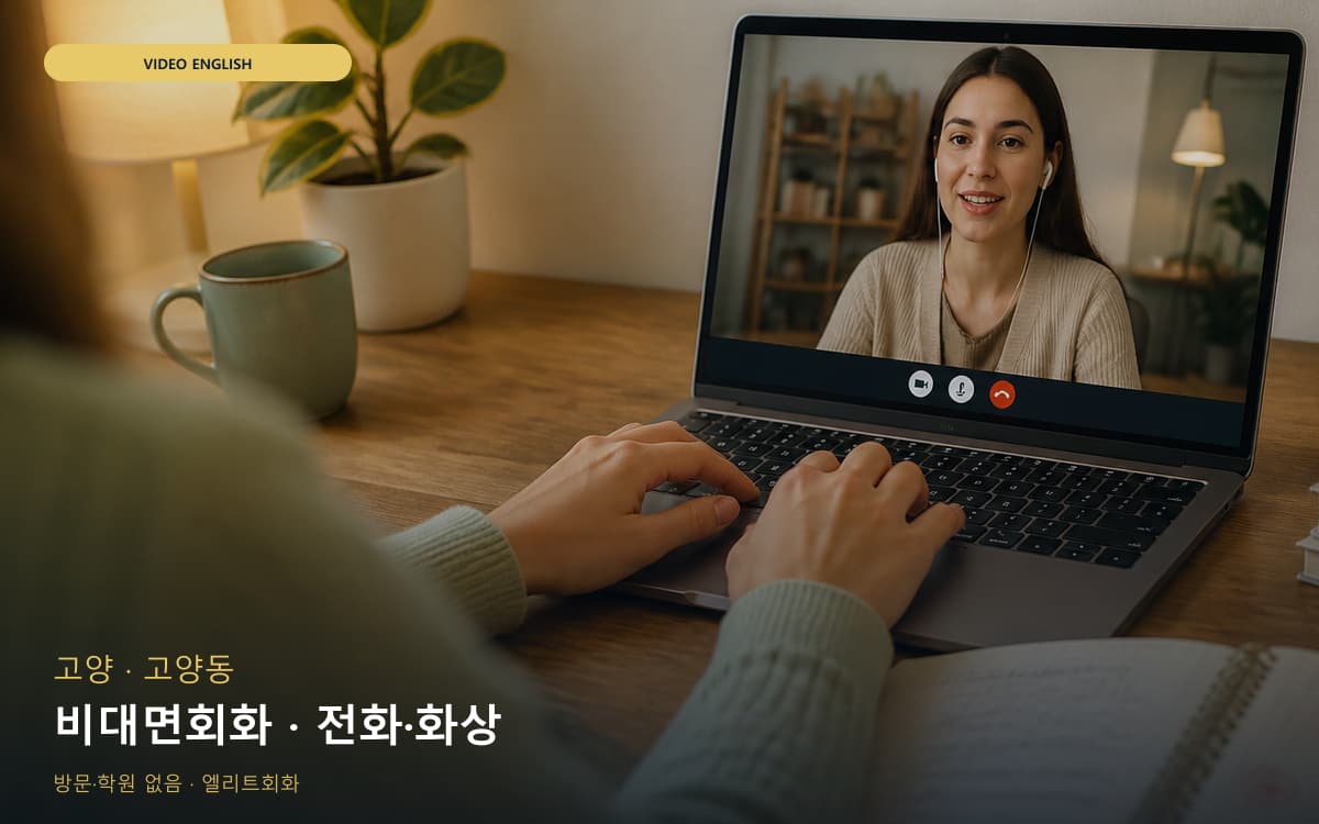 고양 송산동 비대면회화 비대면수업 무료체험 