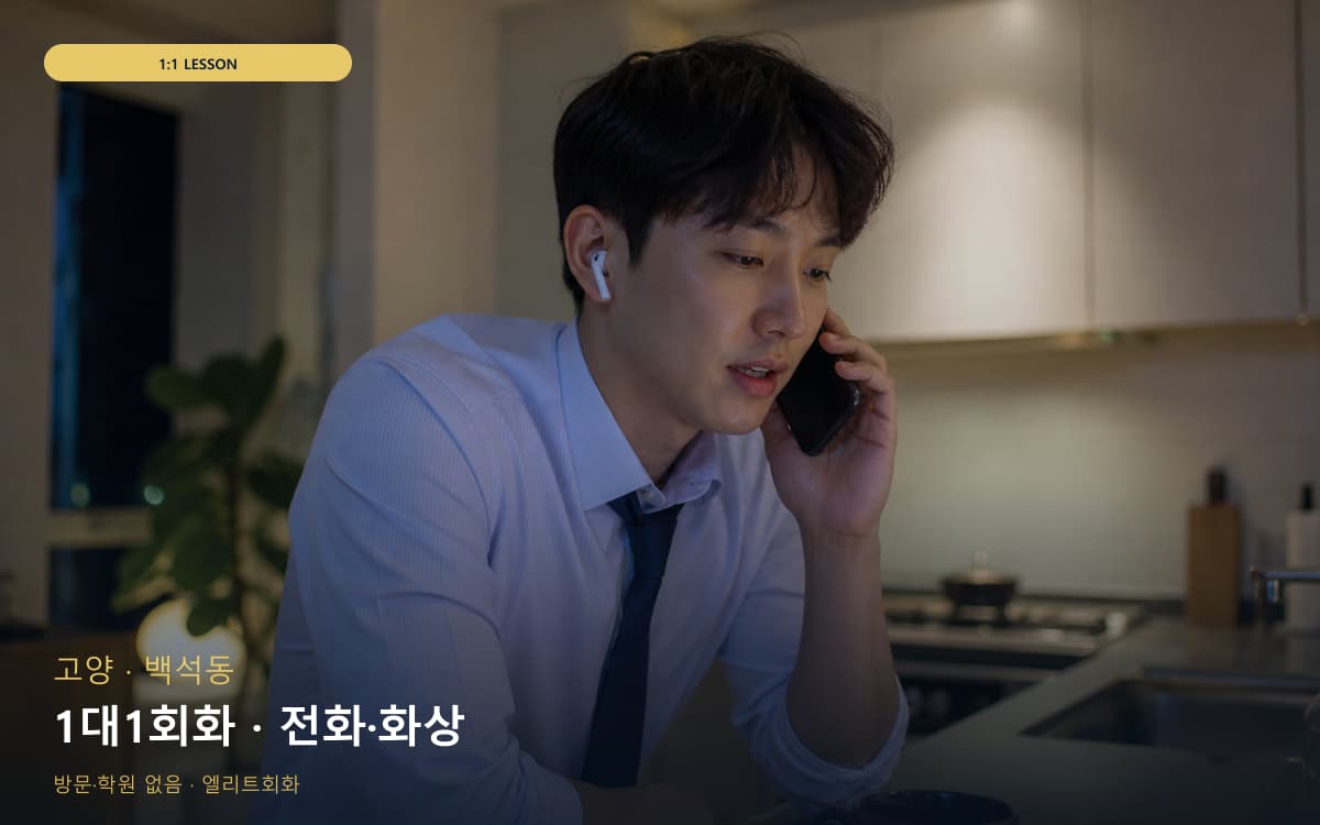 고양 능곡동 1대1회화 개별진도 빠른배정 