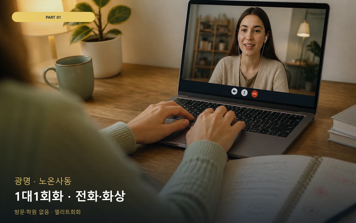 1대1회화 · 전화·화상