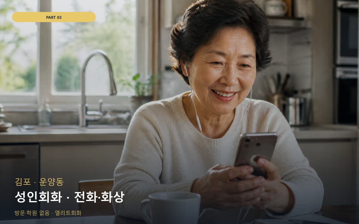 성인회화 · 전화·화상
