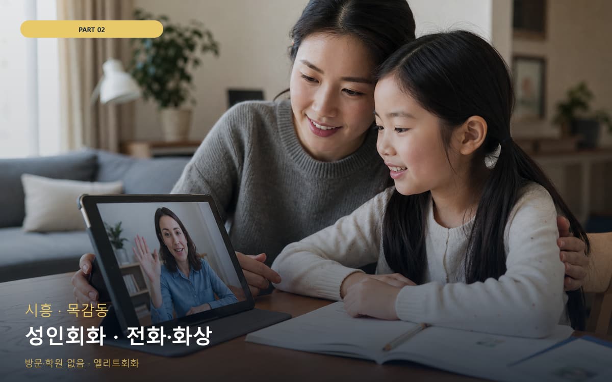 성인회화 · 전화·화상