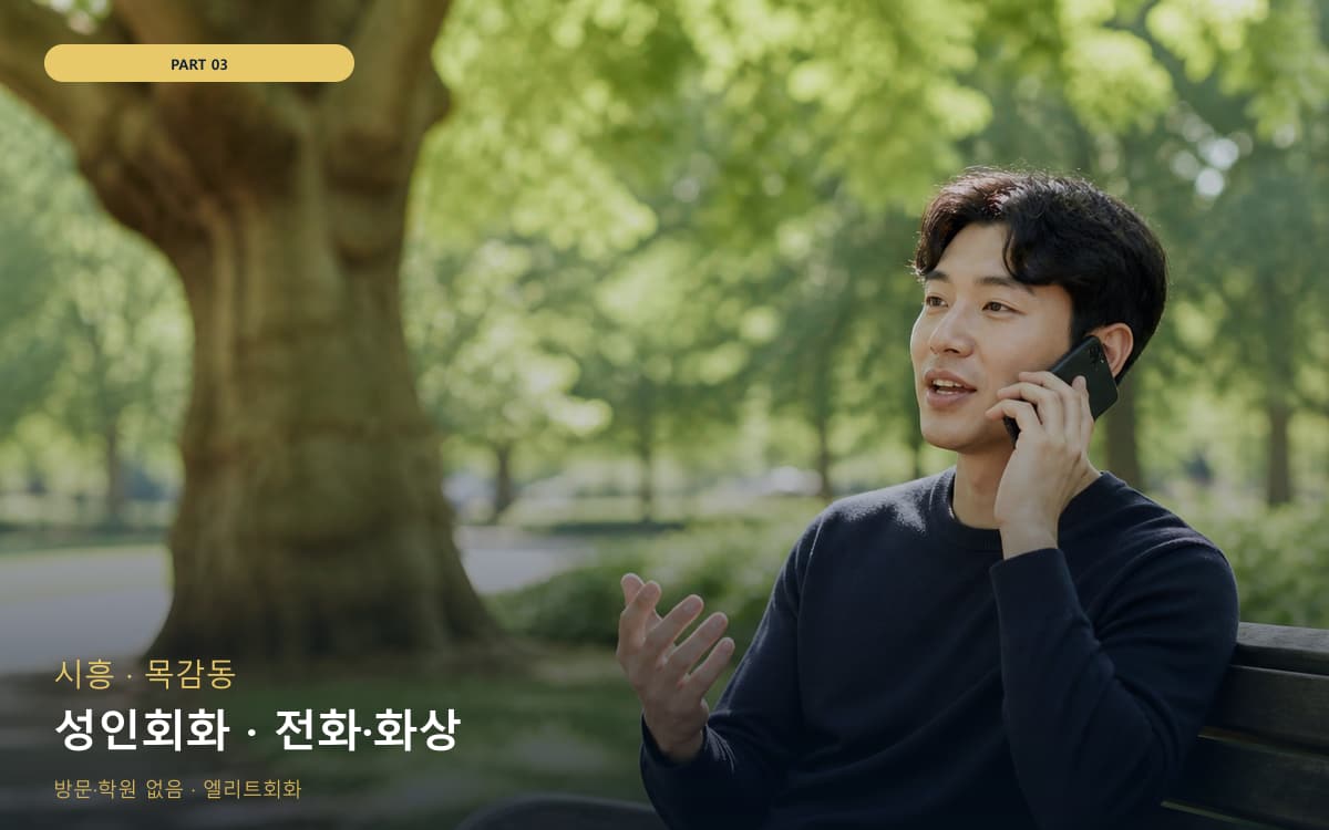 성인회화 · 전화·화상