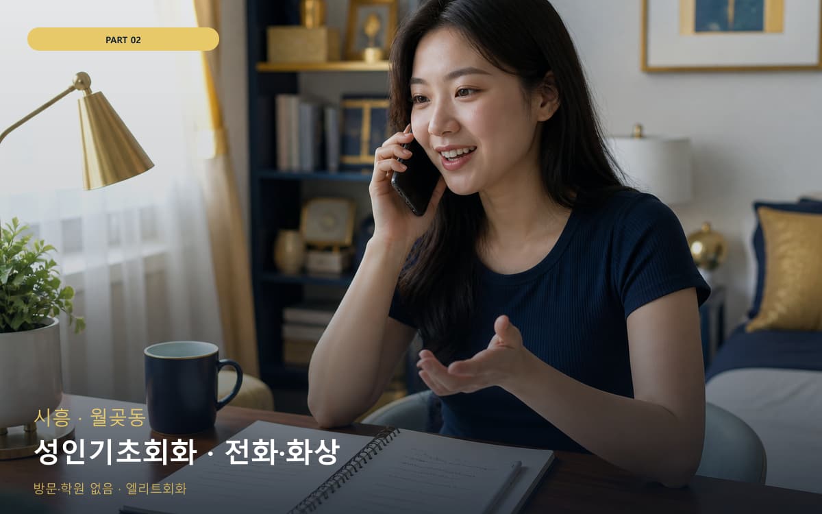 성인기초회화 · 전화·화상