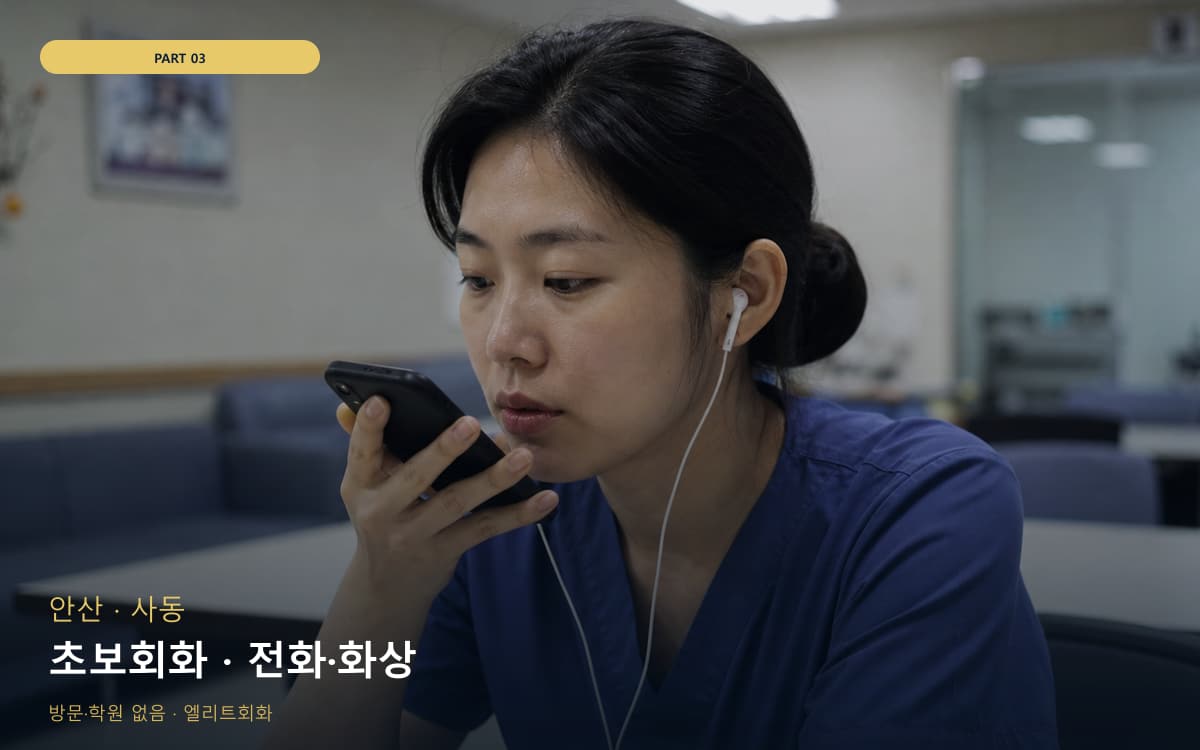 초보회화 · 전화·화상