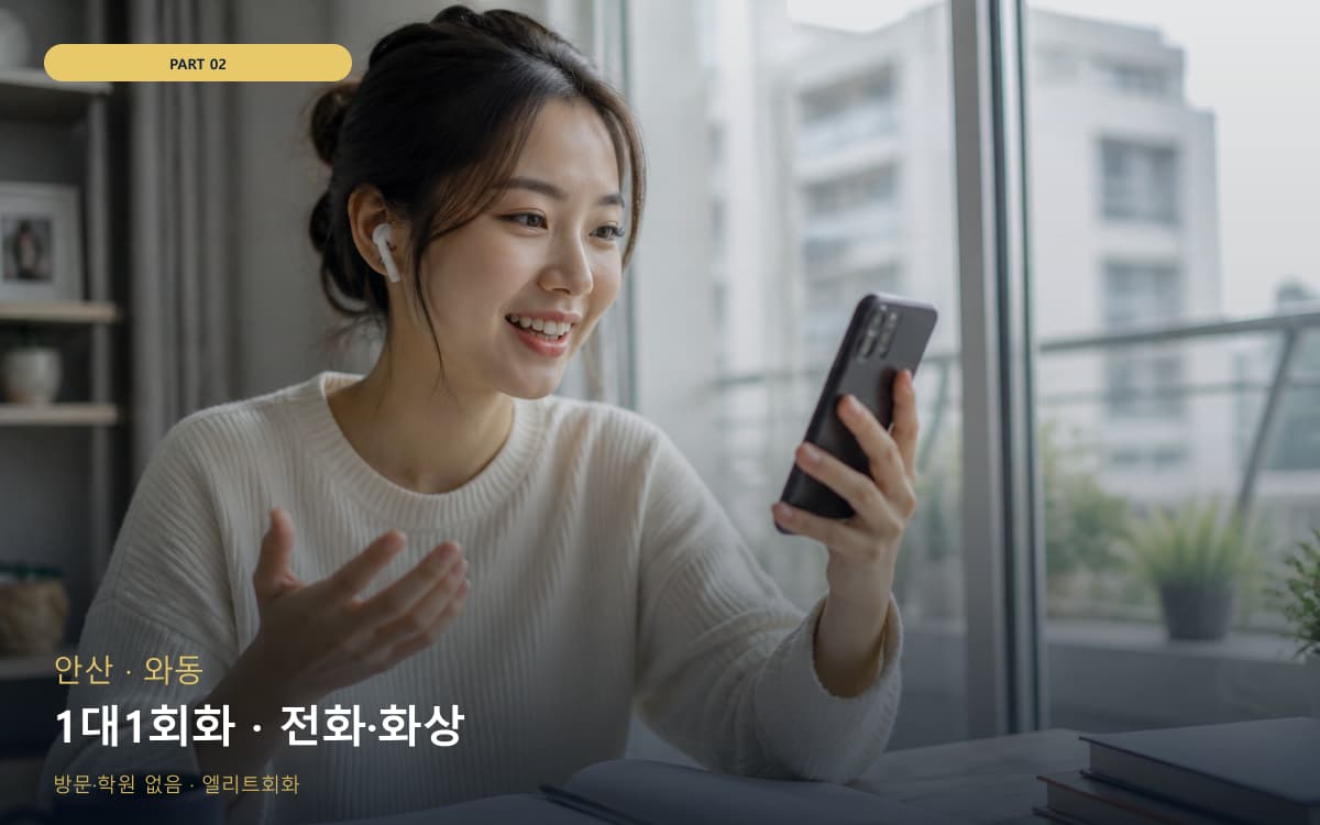 1대1회화 · 전화·화상