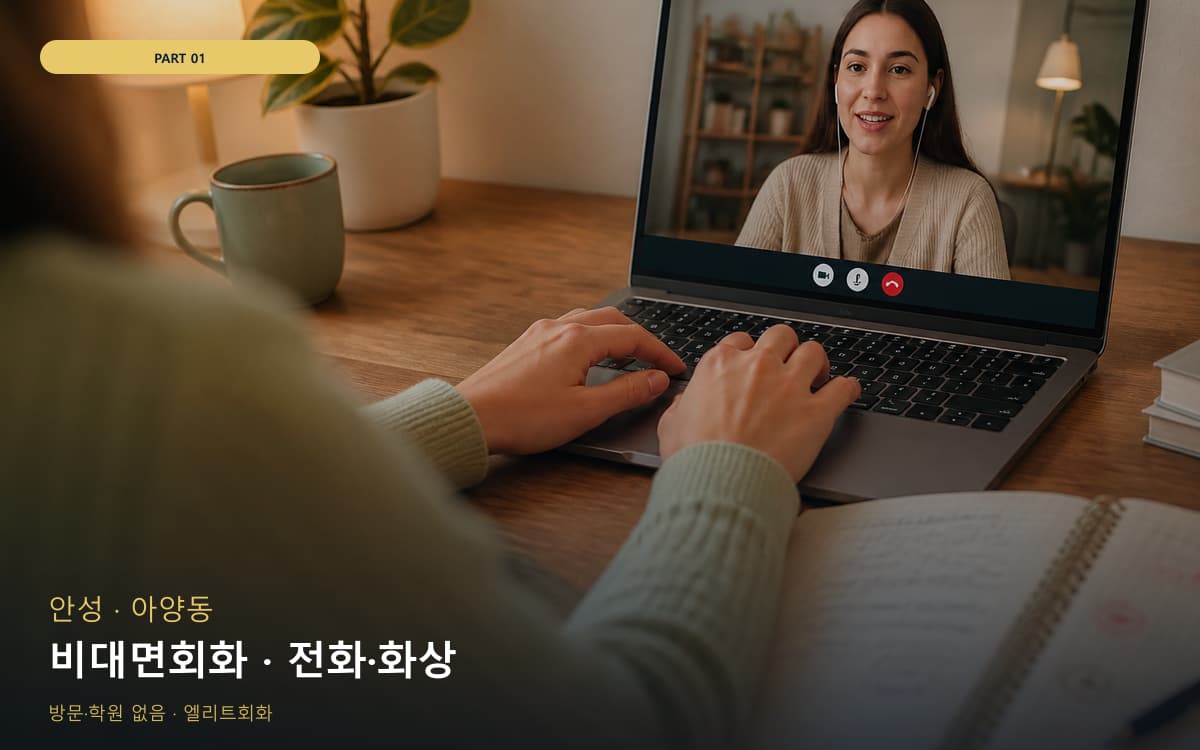 비대면회화 · 전화·화상