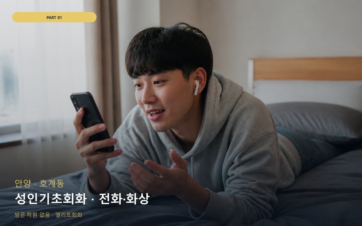 성인기초회화 · 전화·화상