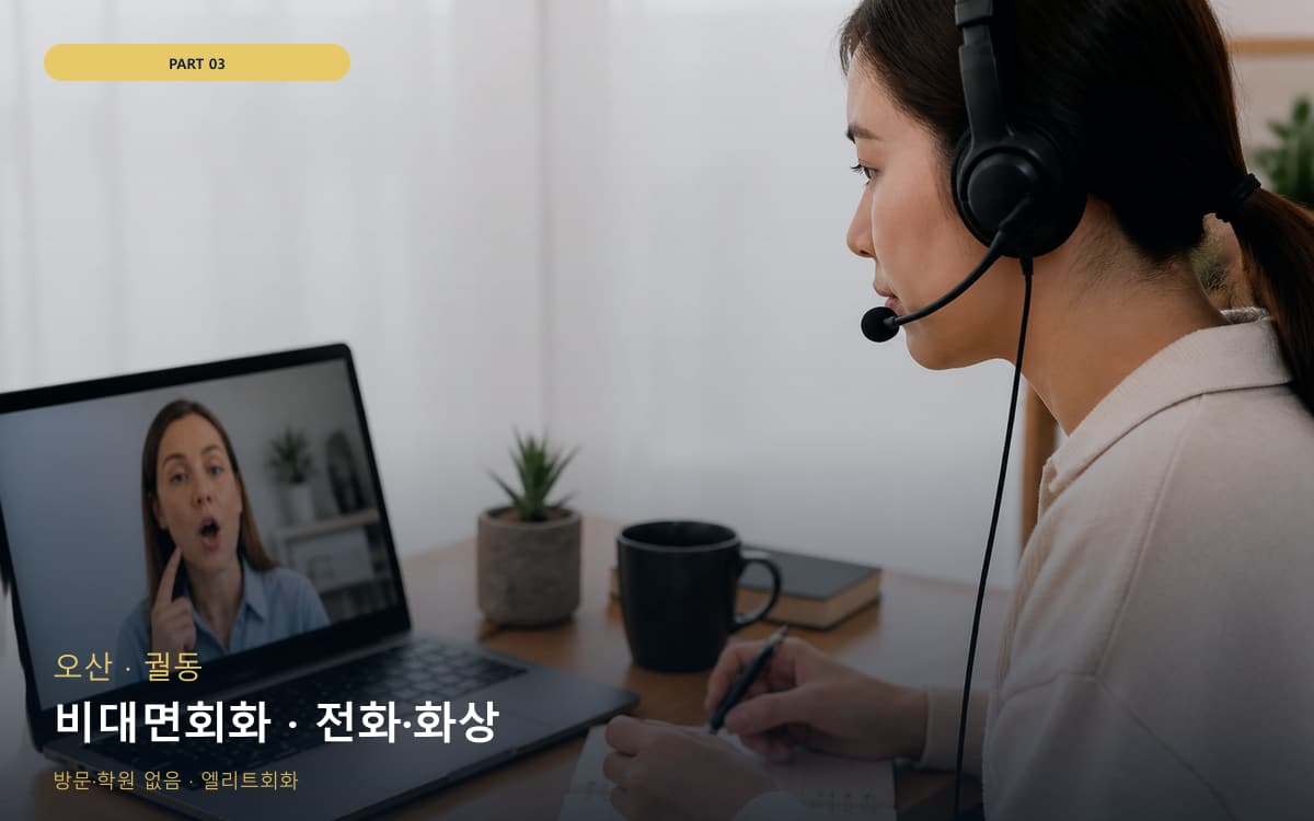 비대면회화 · 전화·화상