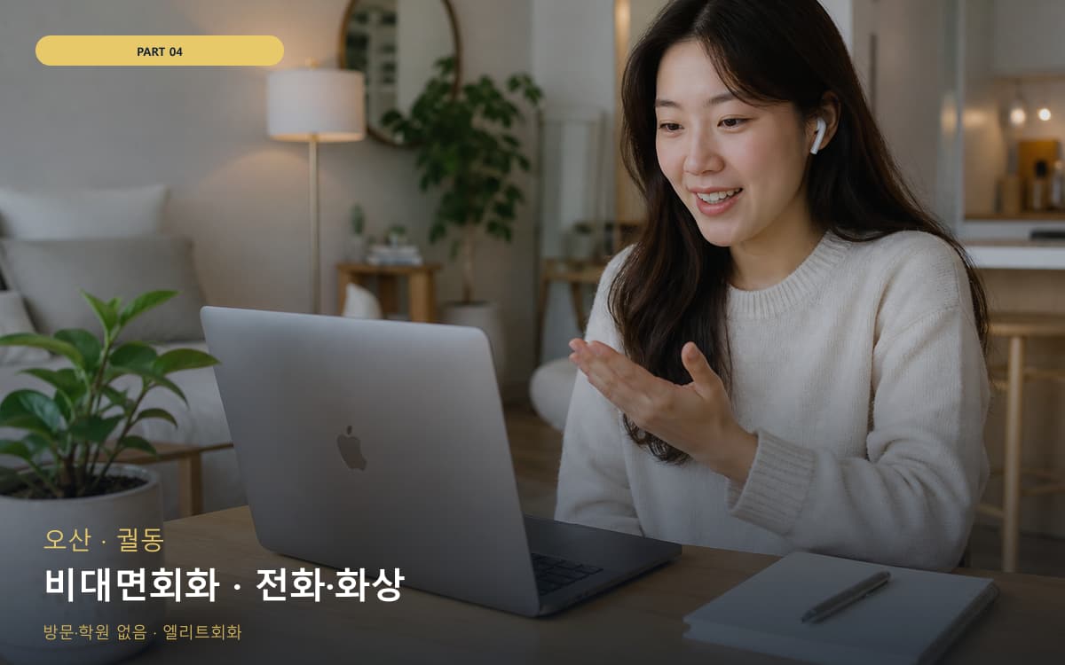 비대면회화 · 전화·화상