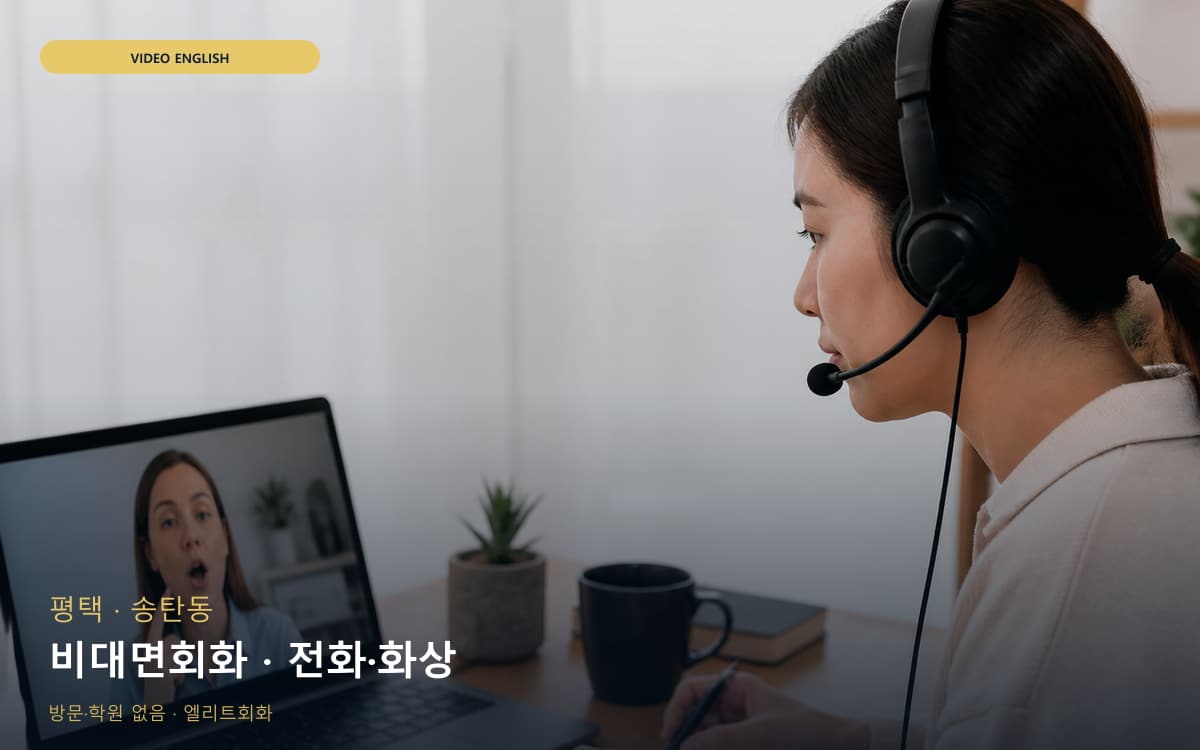 평택 고덕동 비대면회화 원격학습 카톡상담 