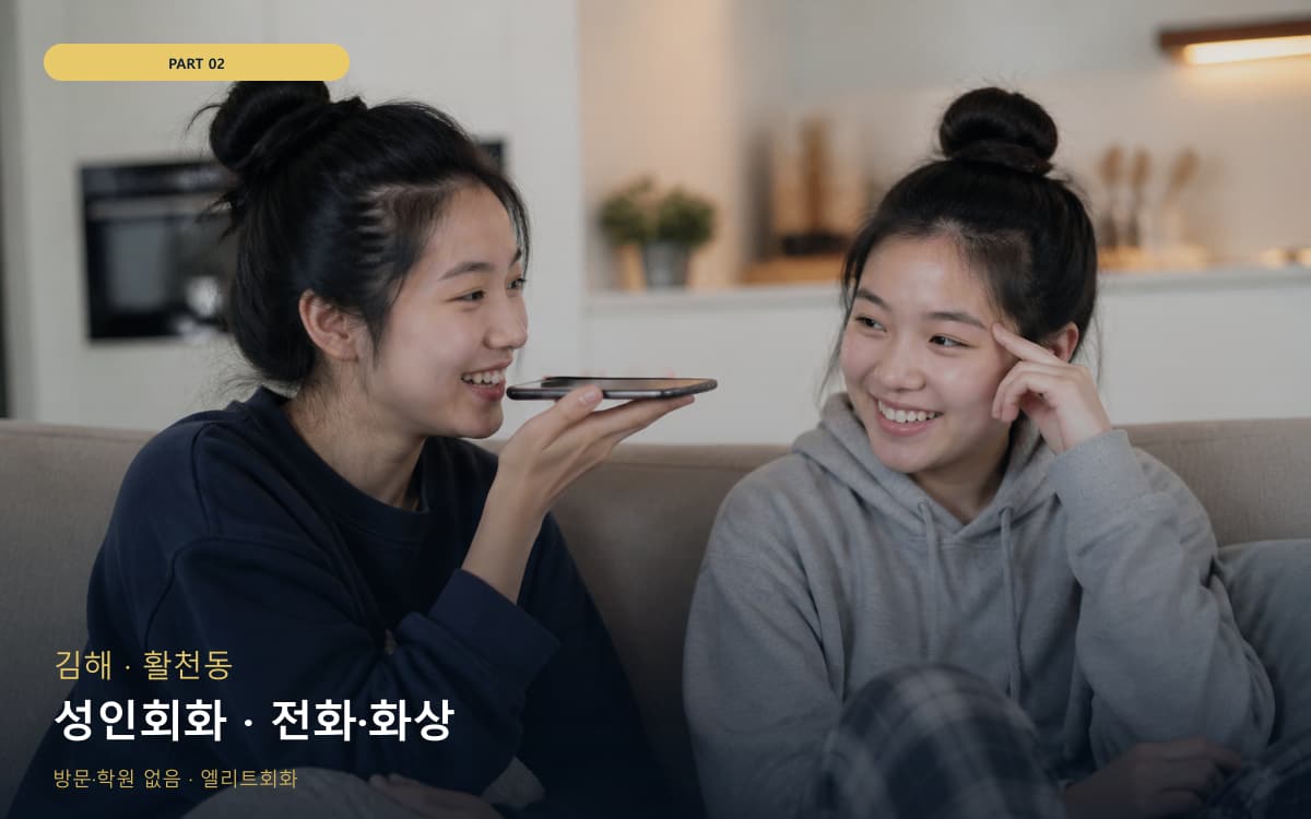 성인회화 · 전화·화상