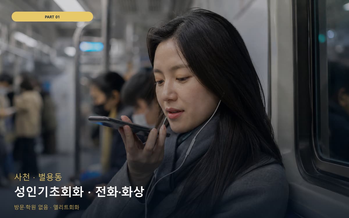 성인기초회화 · 전화·화상
