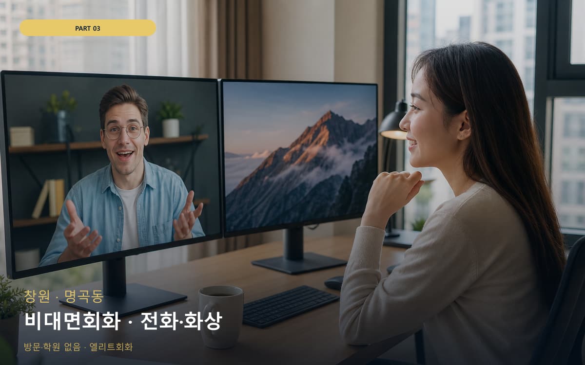 비대면회화 · 전화·화상