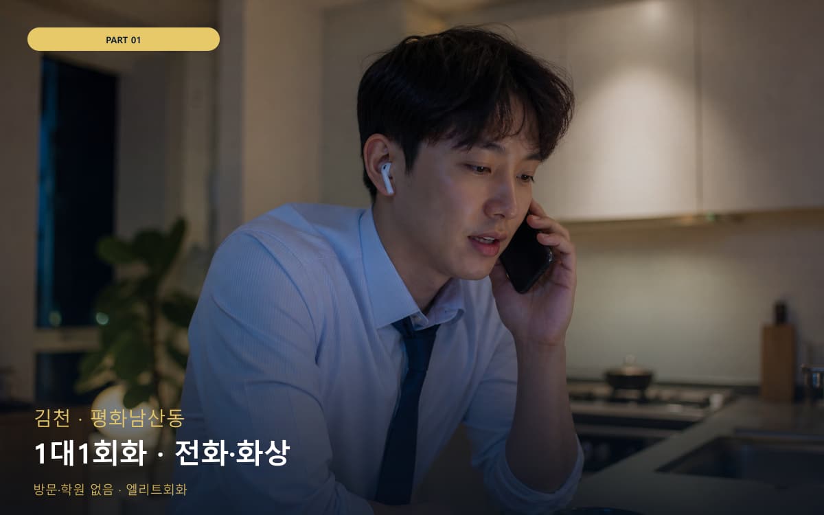 1대1회화 · 전화·화상