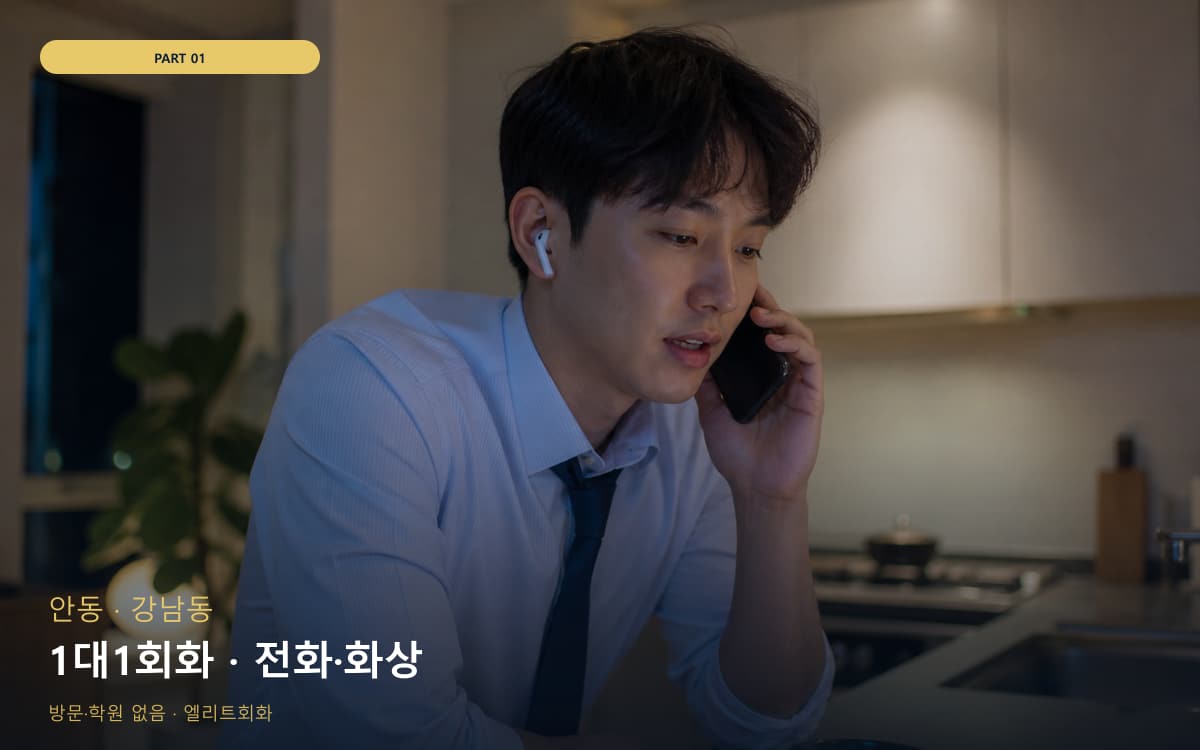 1대1회화 · 전화·화상