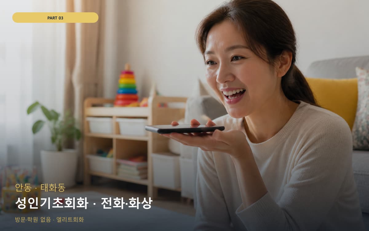 성인기초회화 · 전화·화상