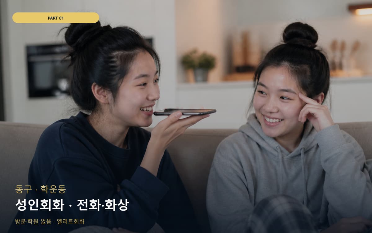 성인회화 · 전화·화상