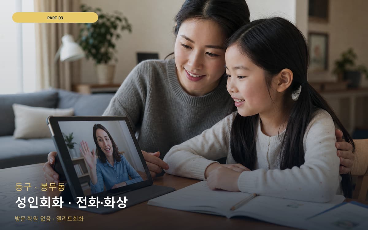 성인회화 · 전화·화상