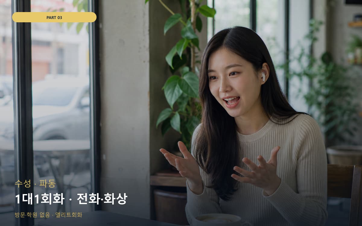 1대1회화 · 전화·화상
