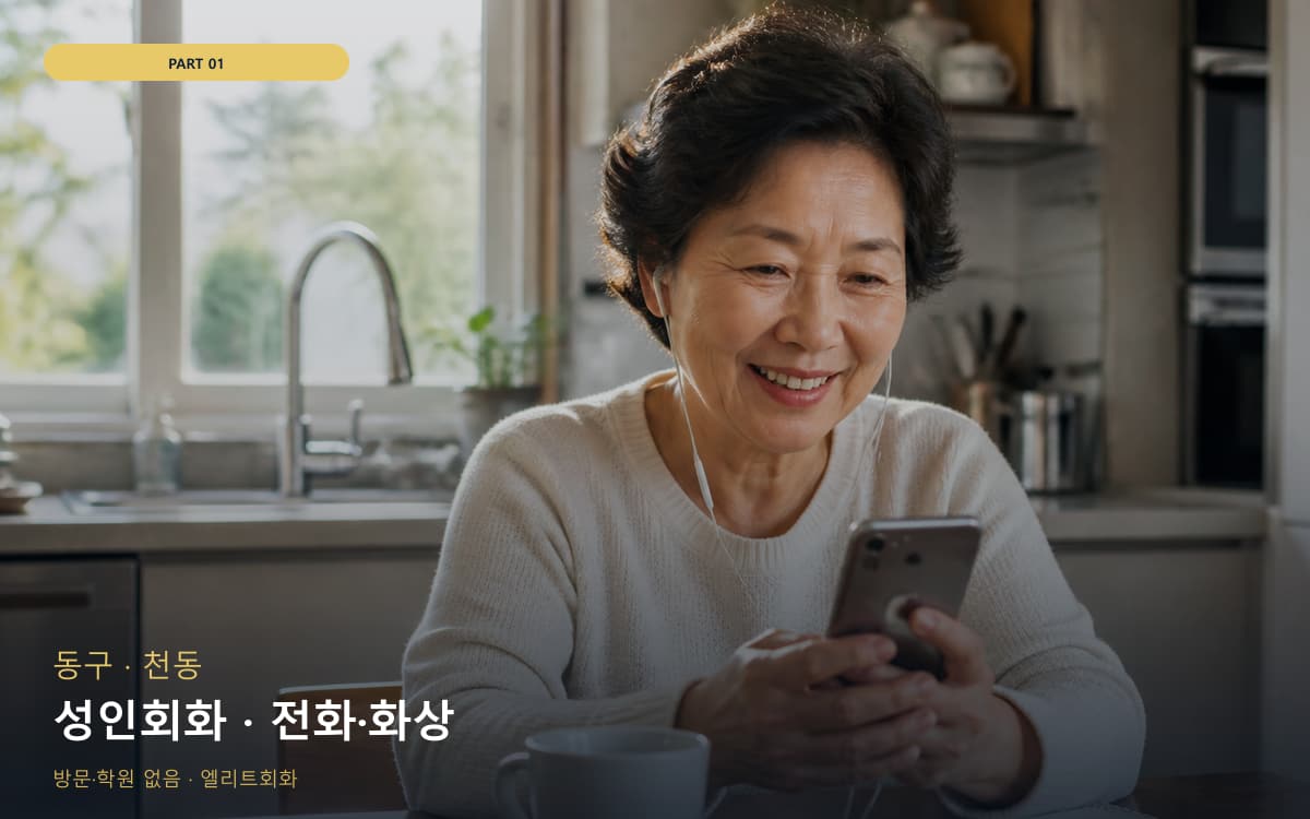 성인회화 · 전화·화상