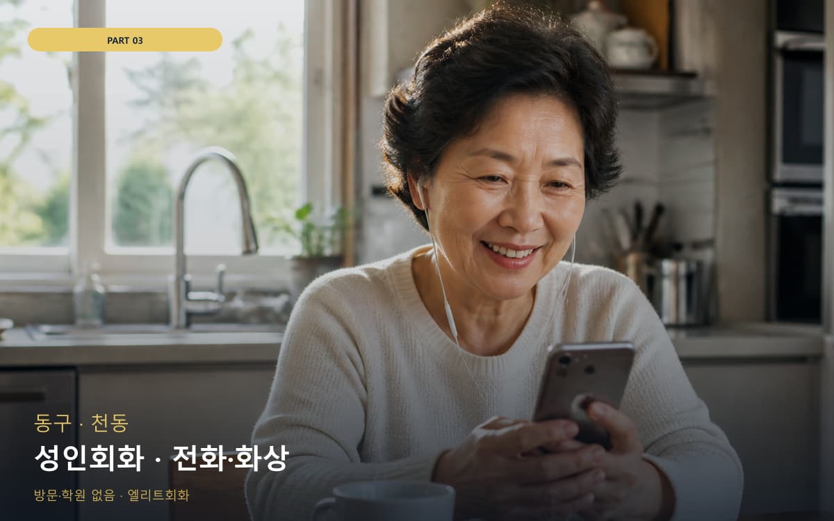 성인회화 · 전화·화상