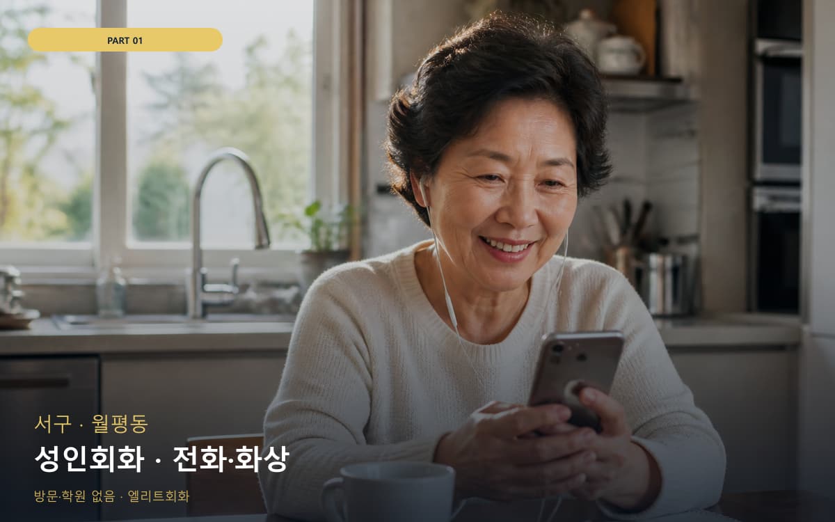 성인회화 · 전화·화상