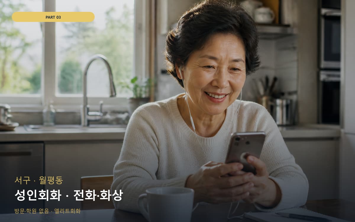 성인회화 · 전화·화상