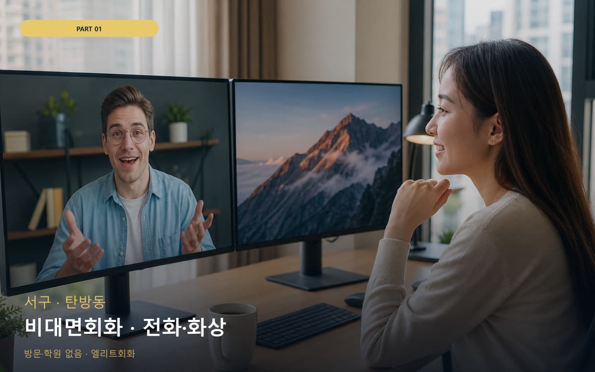비대면회화 · 전화·화상