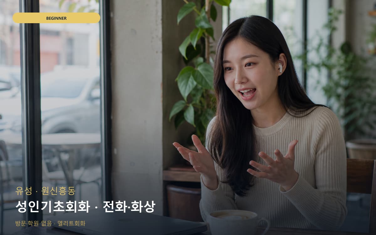 유성 관평동 성인기초회화 쉬운패턴  