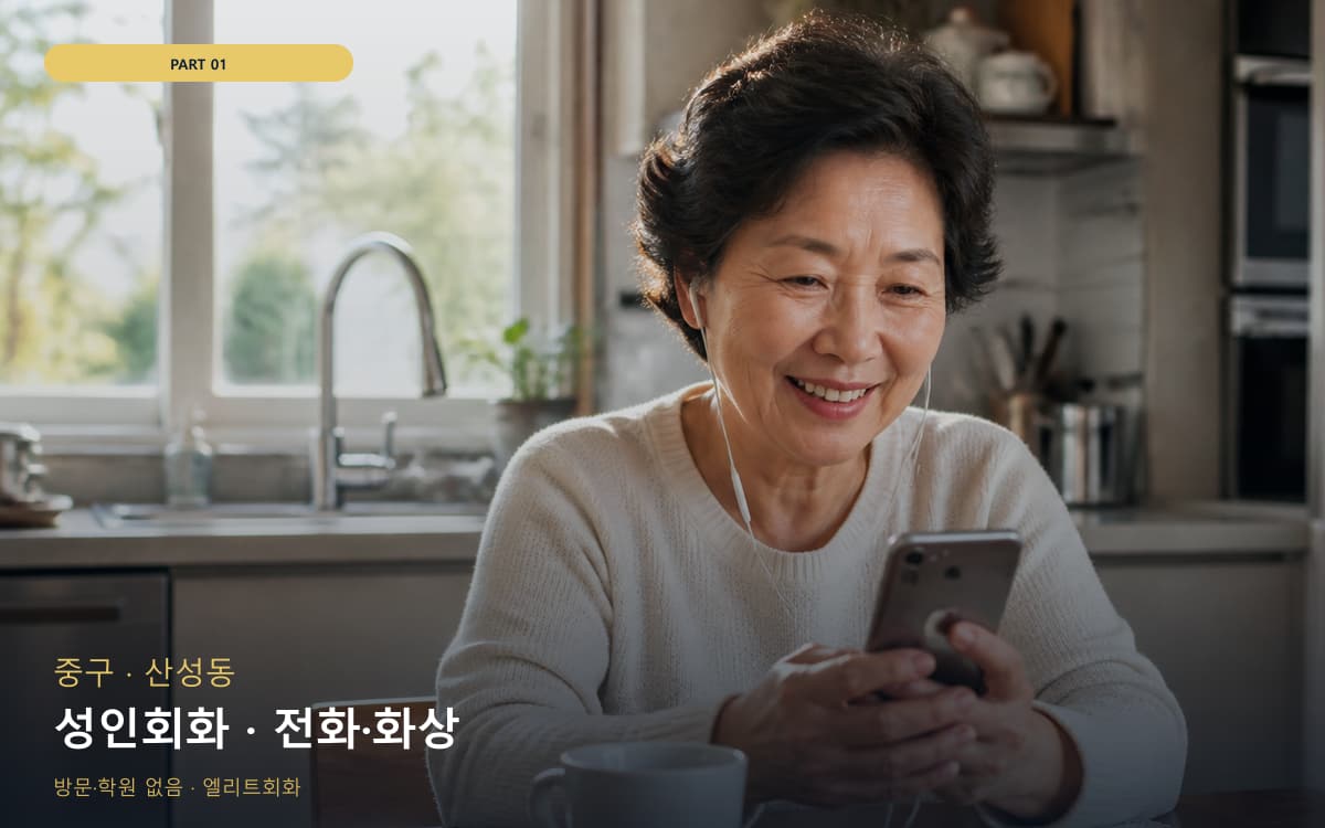 성인회화 · 전화·화상