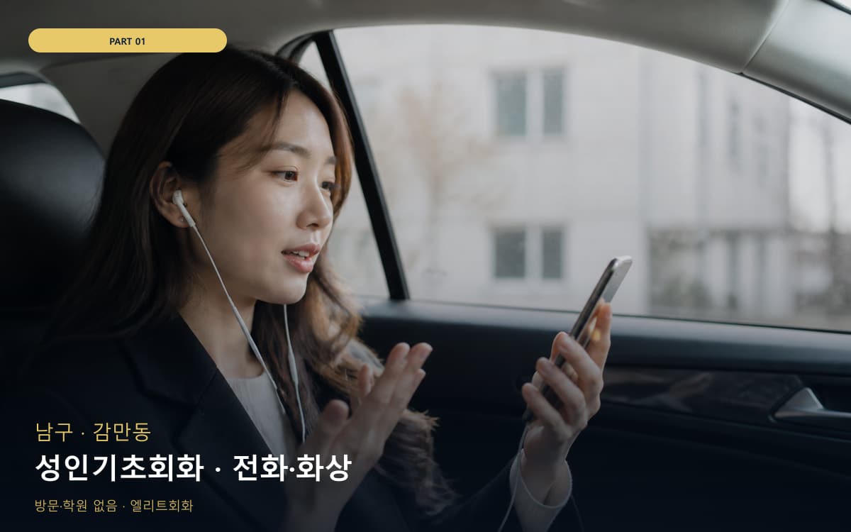 성인기초회화 · 전화·화상
