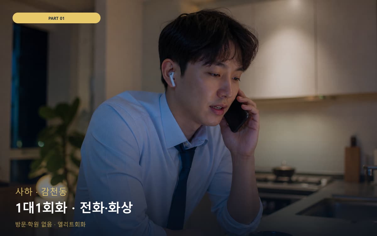 1대1회화 · 전화·화상