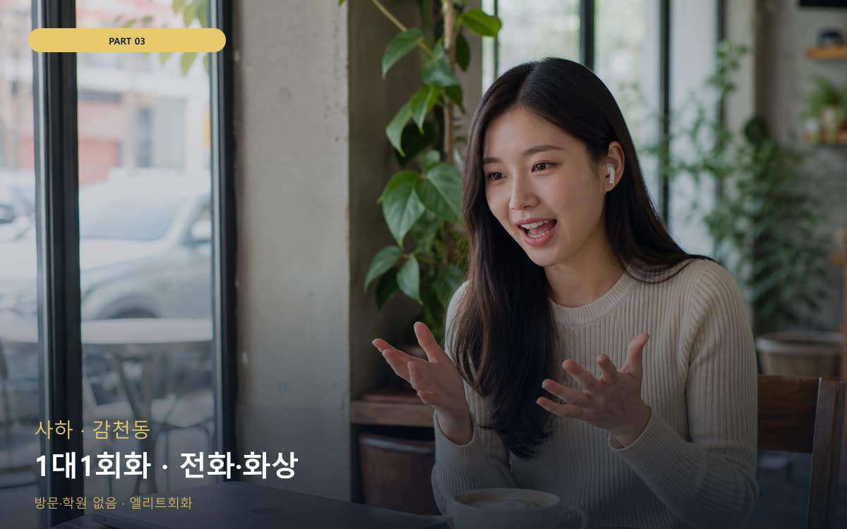 1대1회화 · 전화·화상