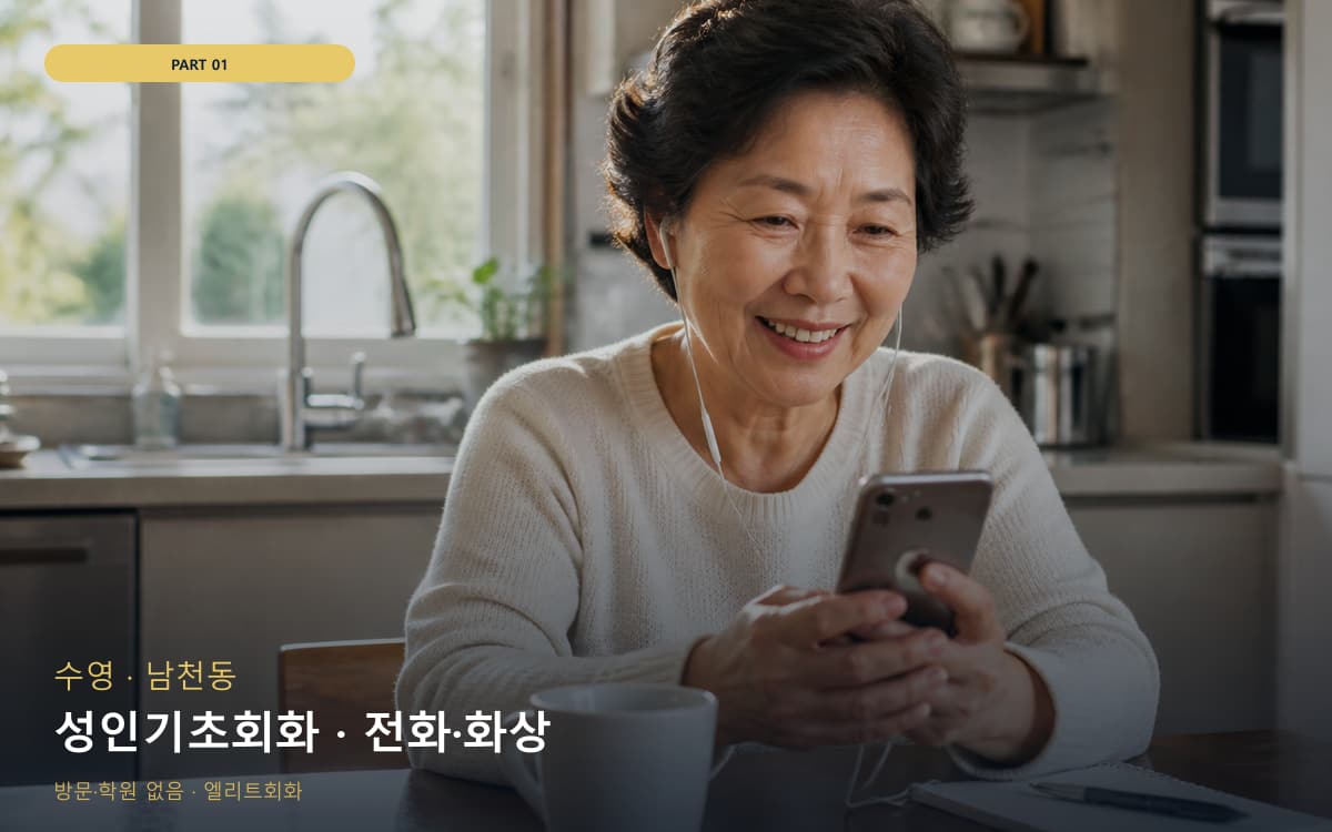 성인기초회화 · 전화·화상