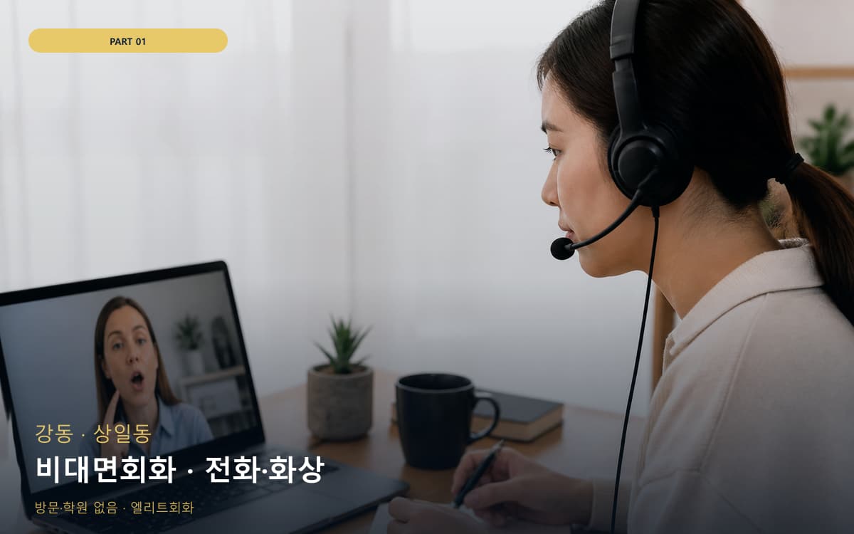 비대면회화 · 전화·화상