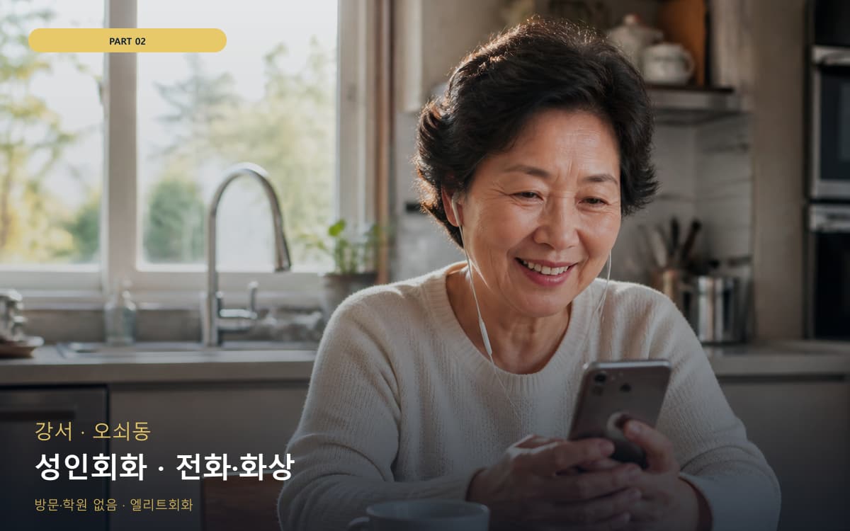 성인회화 · 전화·화상