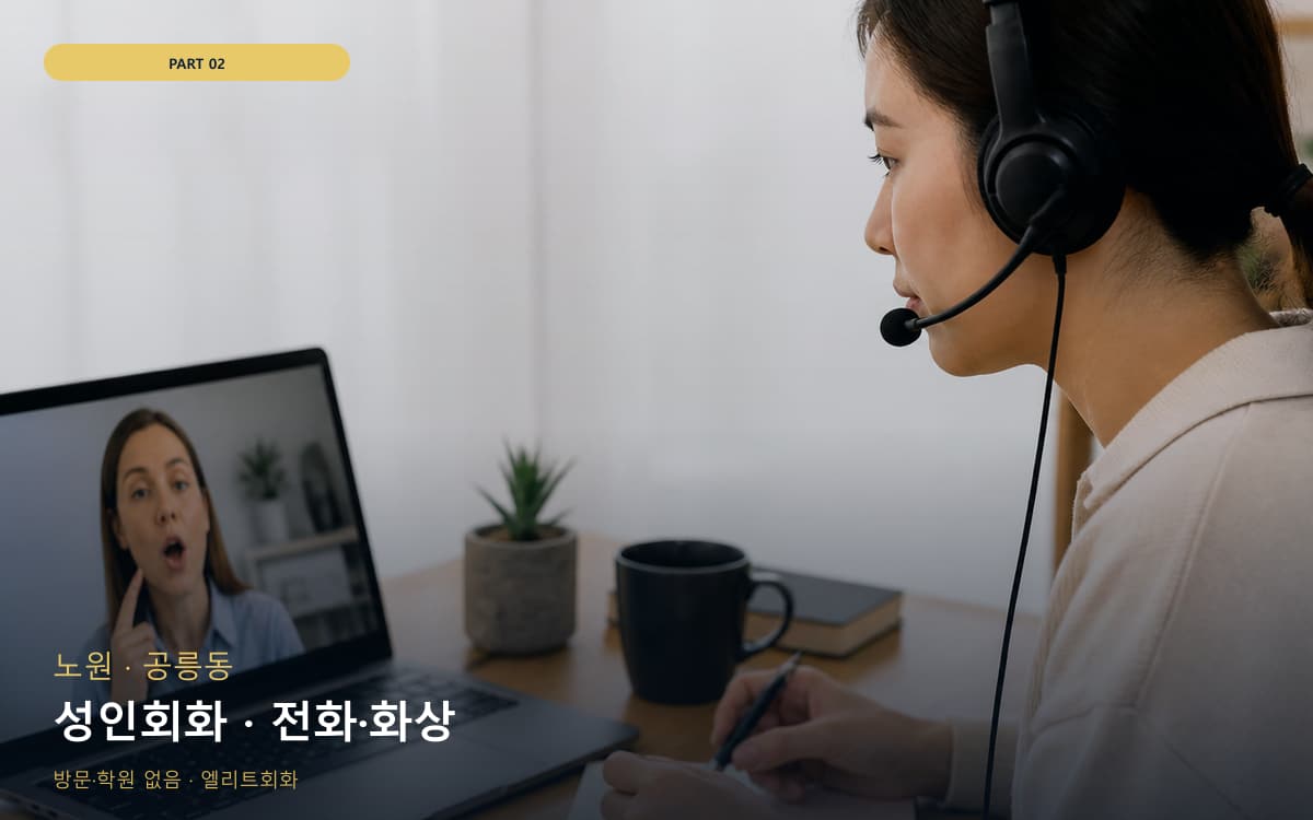 성인회화 · 전화·화상