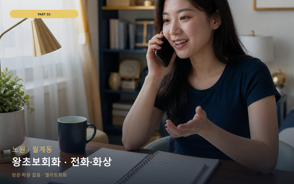 왕초보회화 · 전화·화상