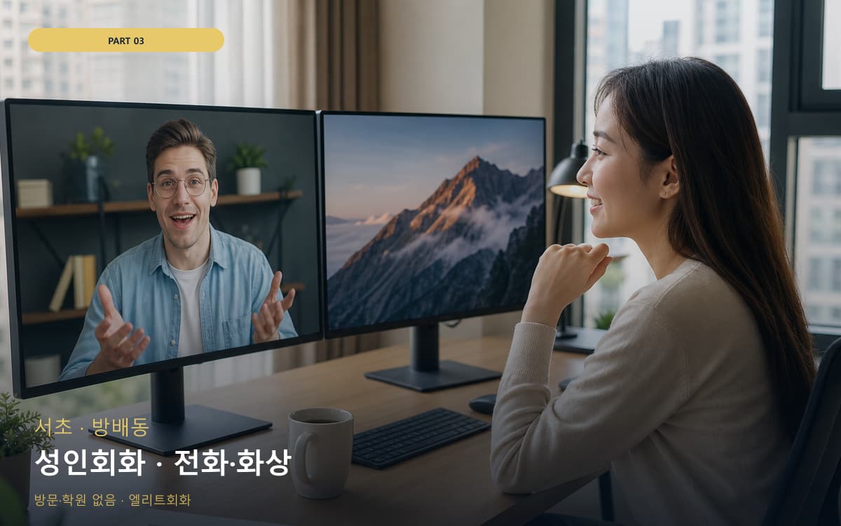 성인회화 · 전화·화상