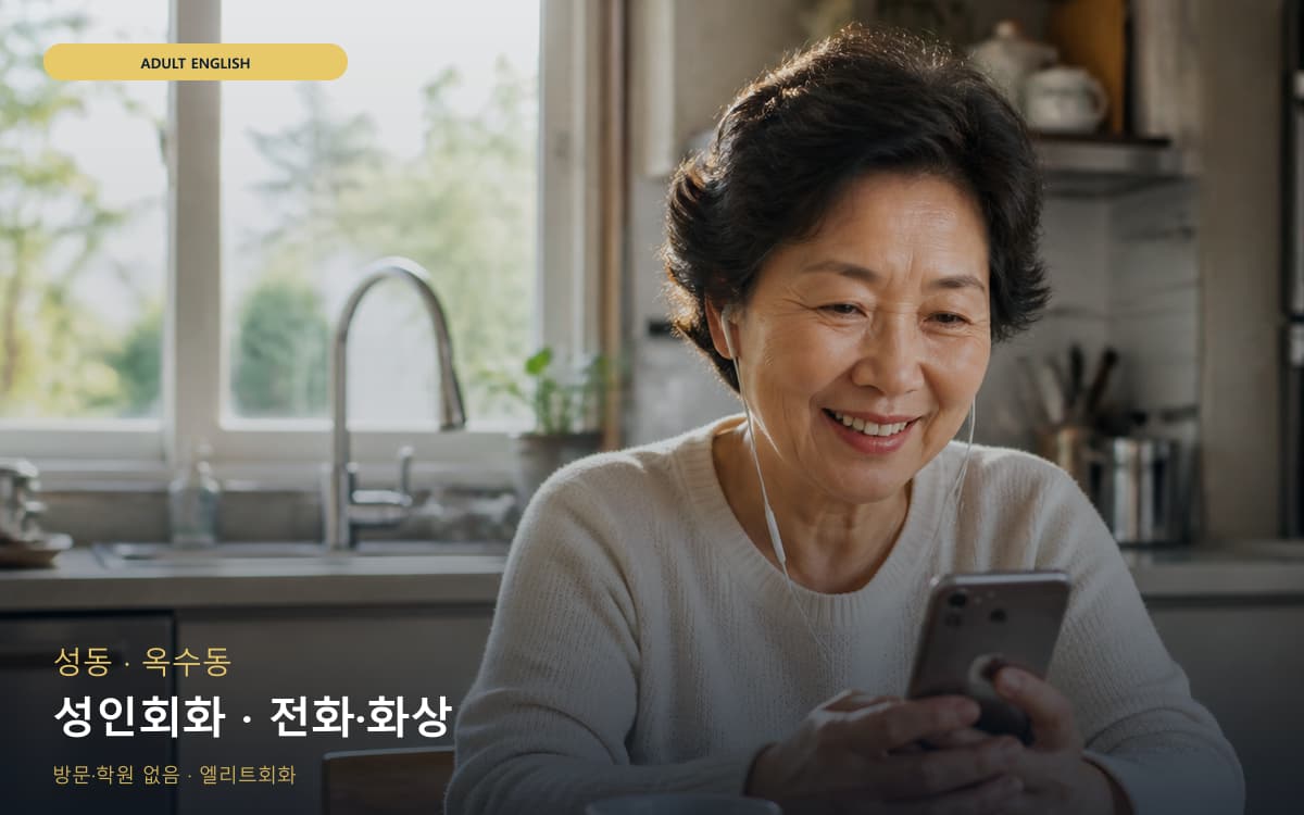 성 금호동 성인회화 실무영어 레벨테스트 